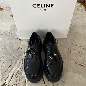 Celine Black Platform Shoes